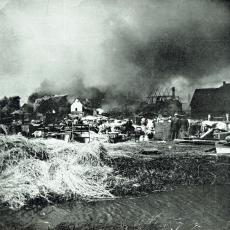 Město Mýto po požáru v roce 1908