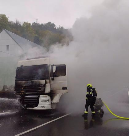 Požár tahače ve Stráži nad Ohří