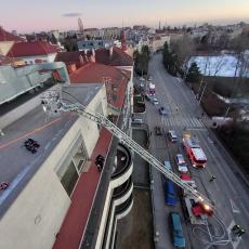 Požár akumulátorů v nemocnici na ulici Drobného v Brně