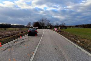 Tragická nehoda tří osobních aut u Vranína