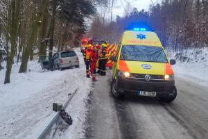 Hasiči zasahovali u tragické dopravní nehody v oderské části Veselí