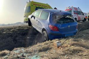 Dopravní nehoda tří osobních automobilů