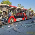 Srážka dvou autobusů u Lidic, sedmnáct zraněných Srážka dvou autobusů u Lidic, sedmnáct zraněných