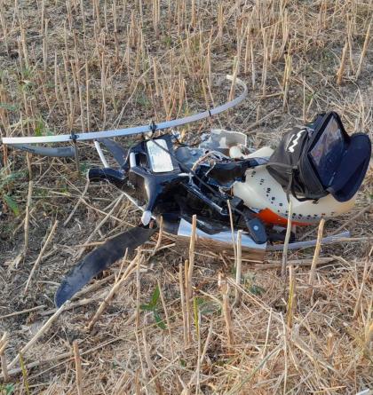 Hasiči zasahovali u pádu motorového paraglidu na Plzeňsku