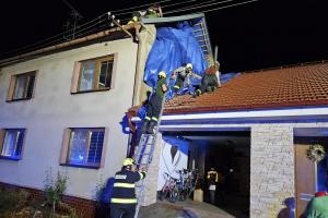 Silné bouřky v Jihomoravském kraji výrazně zaměstnaly jednotky hasičů