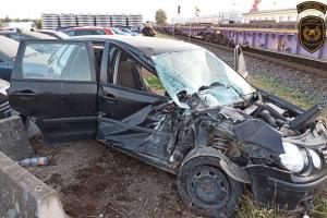 V Uherském Předměstí došlo ke srážce automobilu s vlakem