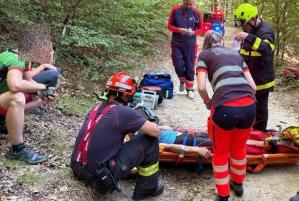 Hasiči vyjížděli k záchraně mladého chlapce, který se zranil po pádu z kola