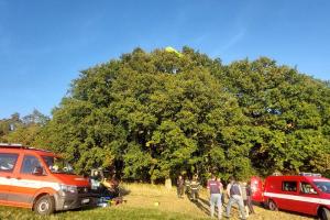 Záchrana paraglidisty s dobrým koncem
